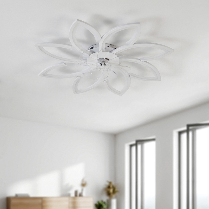 Brilagi - Dimbar LED-takfläkt LED/43W/230V 3000-6500K Ø 90 cm vit + fjärrkontroll