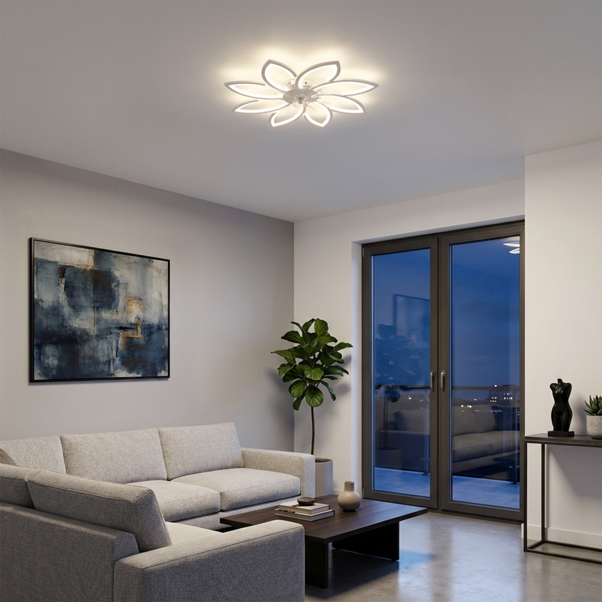 Brilagi - Dimbar LED-takfläkt LED/43W/230V 3000-6500K Ø 90 cm vit + fjärrkontroll