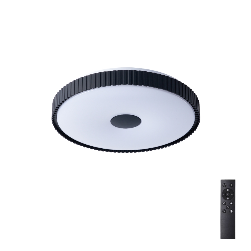 Brilagi - Dimbart LED-taklampa CORVO LED/72W/230V 3000-6000K svart Ø 50 cm + fjärrkontroll