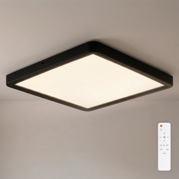 Brilagi - Dimbar LED-taklampa ESTELA SQUARE LED/36W/230V 3000-6500K 31x31 cm svart + fjärrkontroll