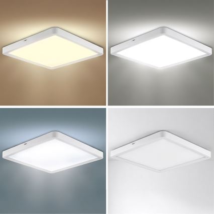 Brilagi - LED-dimmbar taklampa ESTELA SQUARE LED/36W/230V 3000-6500K 31x31 cm vit + fjärrkontroll