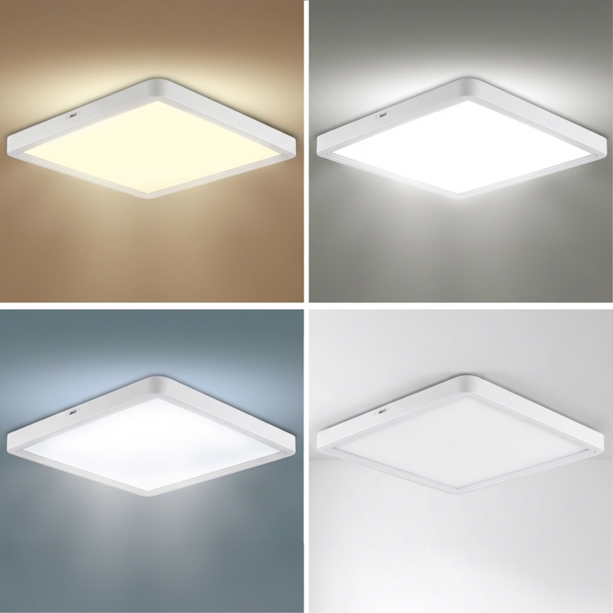 Brilagi - LED-dimmbar taklampa ESTELA SQUARE LED/36W/230V 3000-6500K 31x31 cm vit + fjärrkontroll
