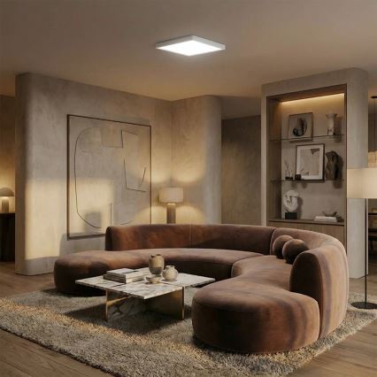 Brilagi - LED-dimmbar taklampa ESTELA SQUARE LED/36W/230V 3000-6500K 31x31 cm vit + fjärrkontroll
