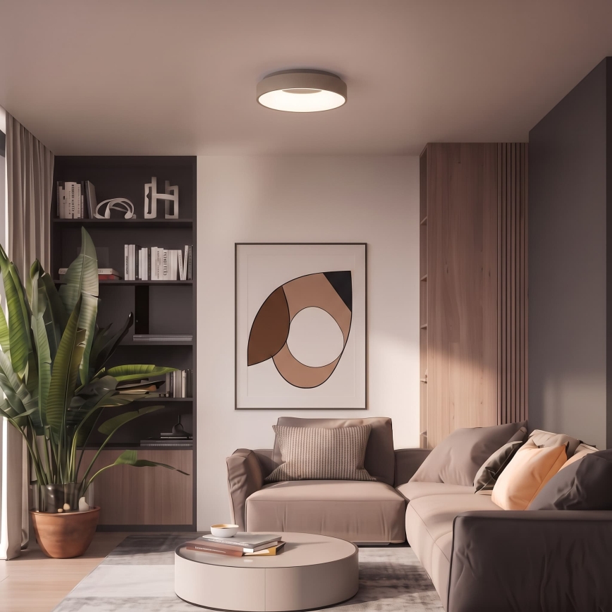 BRILAGI - Dimbart LED-taklampa FALCON II LED/67W/230V 3000-6500K Ø 40 cm beige + fjärrkontroll