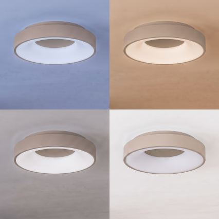 BRILAGI - Dimbart LED-taklampa FALCON II LED/67W/230V 3000-6500K Ø 40 cm beige + fjärrkontroll