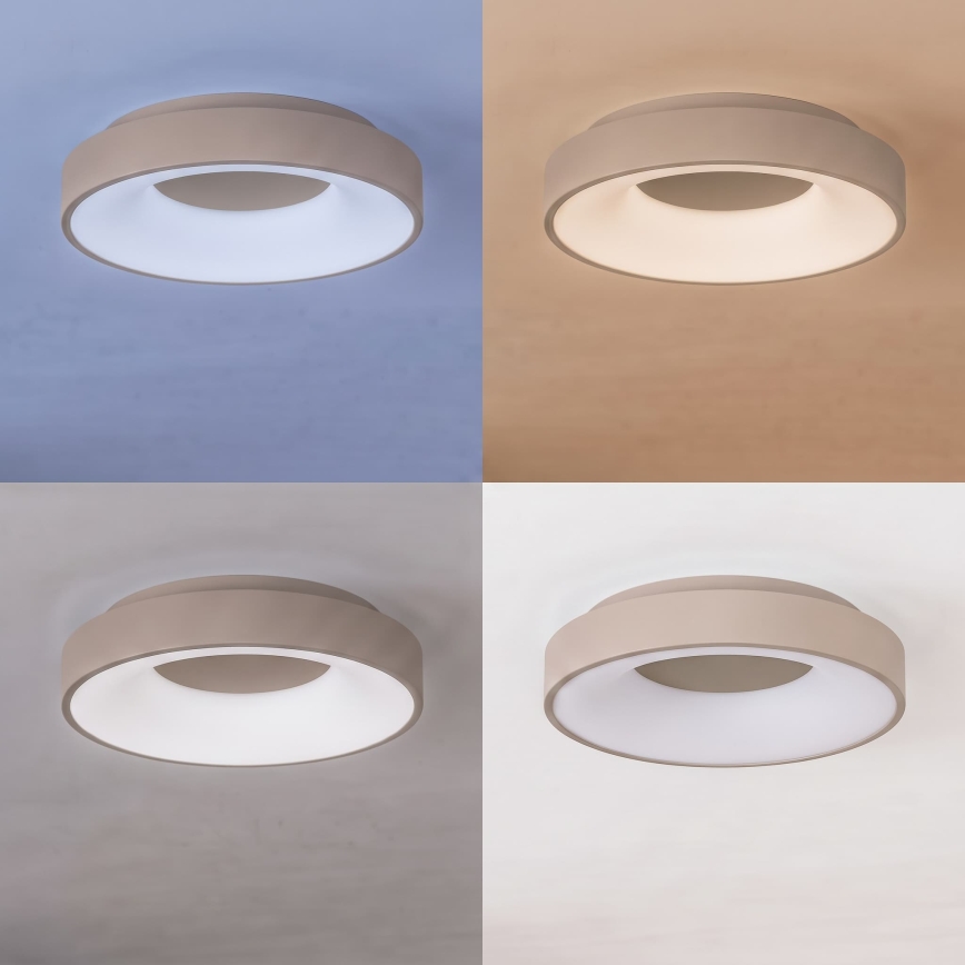 BRILAGI - Dimbart LED-taklampa FALCON II LED/67W/230V 3000-6500K Ø 40 cm beige + fjärrkontroll