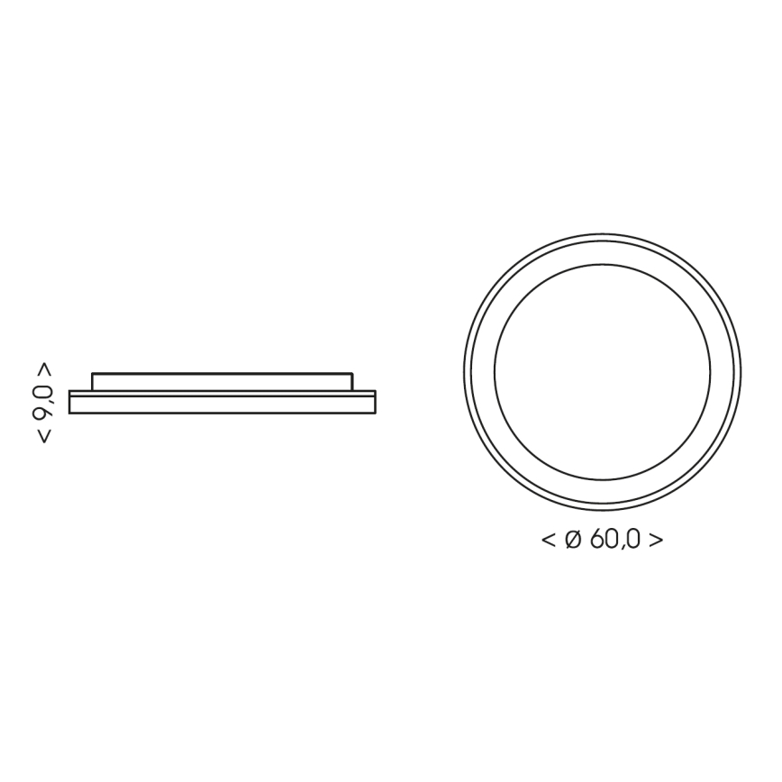 BRILAGI - Dimbart LED-takarmatur FALCON II LED/99W/230V 3000-6500K Ø 60 cm vit/beige + fjärrkontroll