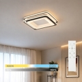BRILAGI - dimbar LED-taklampa FLARE LED/102W/230V 3000-6000K 50x50 cm svart + fjärrkontroll