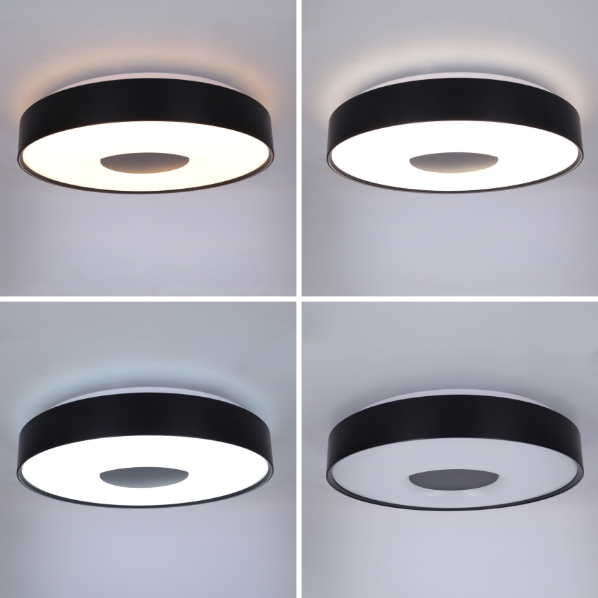 BRILAGI - Dimmbar LED-taklampa JAMIS LED/48W/230V 3000-6500K diam. 39 cm svart + fjärrkontroll