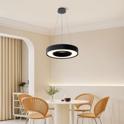Brilagi - Dimbar LED-pendellampa på vajer LUMIX LED/48W/230V 3000-6000K svart Ø 50 cm + fjärrkontroll