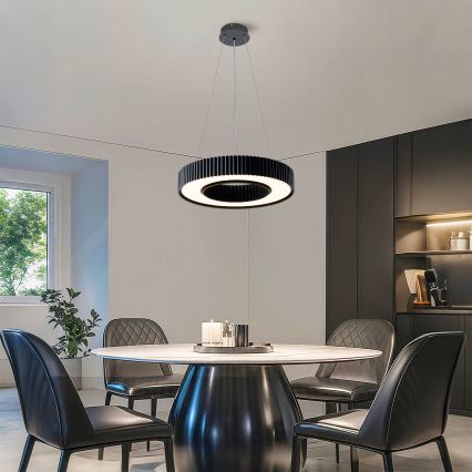 Brilagi - Dimbar LED-pendellampa på vajer LUMIX LED/48W/230V 3000-6000K svart Ø 50 cm + fjärrkontroll