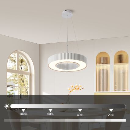 Brilagi - LED Dimbart takpendel på vajer LUMIX LED/48W/230V 3000-6000K vit pr. 50 cm + fjärrkontroll