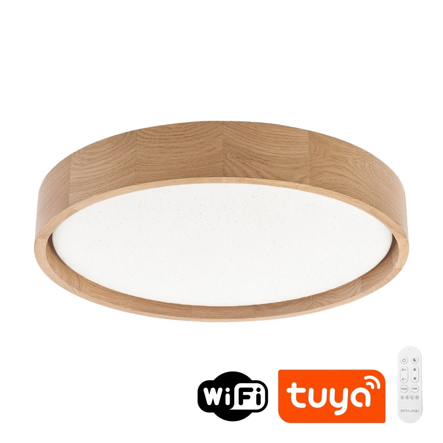 BRILAGI - LED dimbar taklampa MANAROLA SMART STARS LED/24W/230V 3000-6000K Wi-Fi Tuya Beacon diam. 41 cm ek + fjärrkontroll