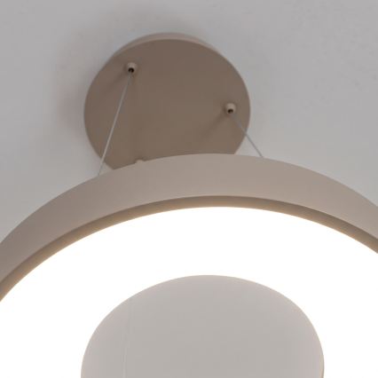 BRILAGI - LED dimmerbar pendellampa på vajer FALCON II LED/67W/230V 3000-6500K Ø 40 cm beige + fjärrkontroll
