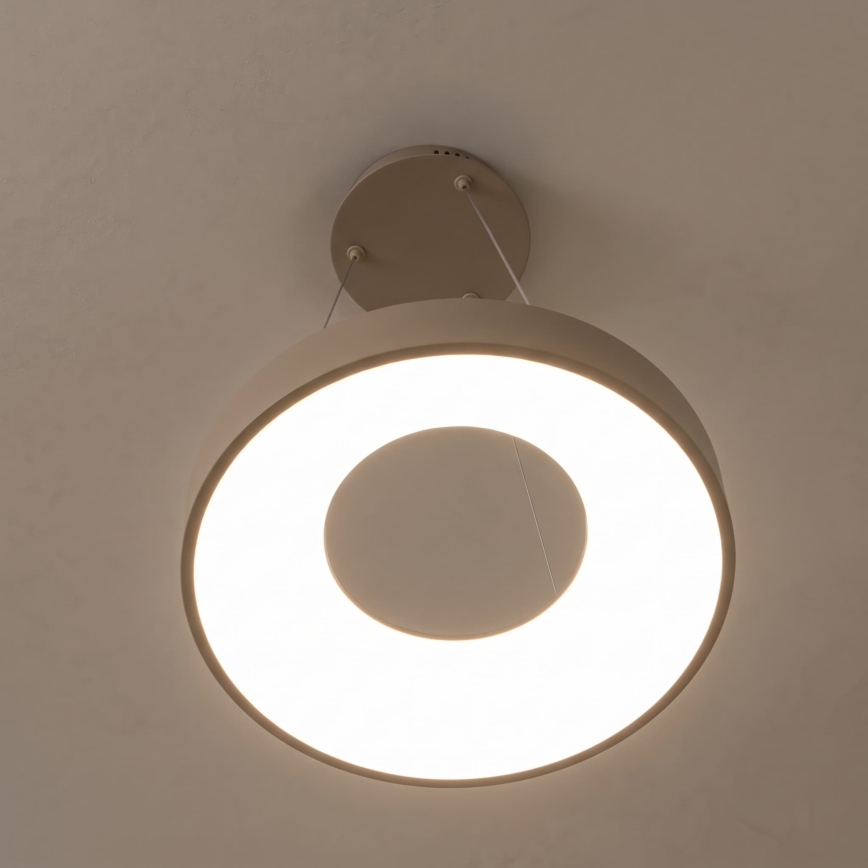 BRILAGI - LED dimmerbar pendellampa på vajer FALCON II LED/67W/230V 3000-6500K Ø 40 cm beige + fjärrkontroll