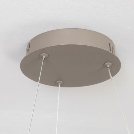 BRILAGI - LED dimmerbar pendellampa på vajer FALCON II LED/67W/230V 3000-6500K Ø 40 cm beige + fjärrkontroll