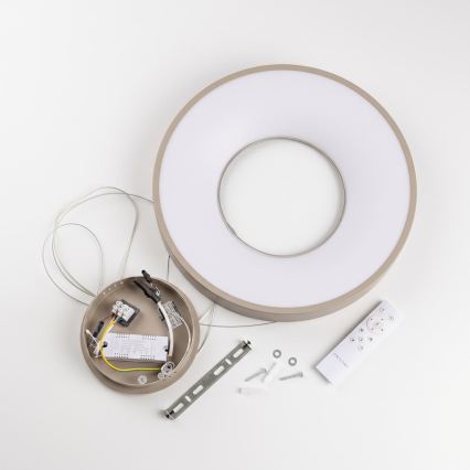 BRILAGI - LED dimmerbar pendellampa på vajer FALCON II LED/67W/230V 3000-6500K Ø 40 cm beige + fjärrkontroll