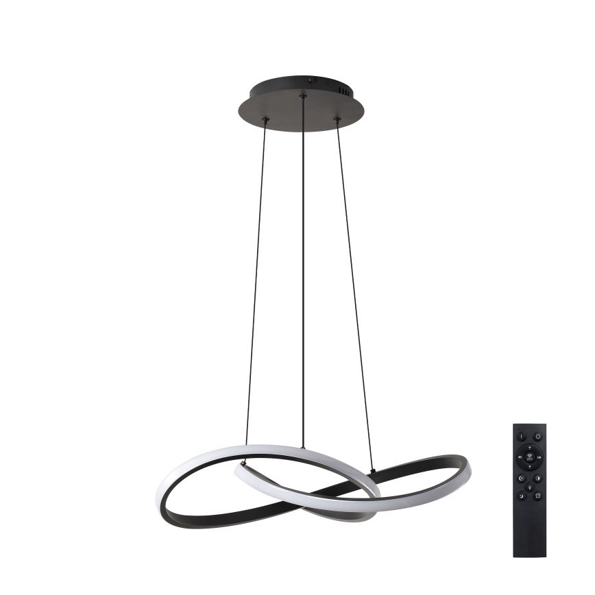 BRILAGI - LED dimbar pendellampa på vajer INFINITY LED/55W/230V 3000-6000K 50x50 cm svart + fjärrkontroll