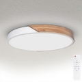 Brilagi - Dimbar LED-taklampa PILANA LED/60W/230V 3000–6500K ek/vit Ø 60 cm + fjärrkontroll