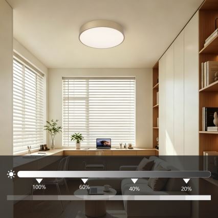 BRILAGI - LED dimbar taklampa POOL LED/36W/230V 3000-6000K Ø 30 cm guld + fjärrkontroll