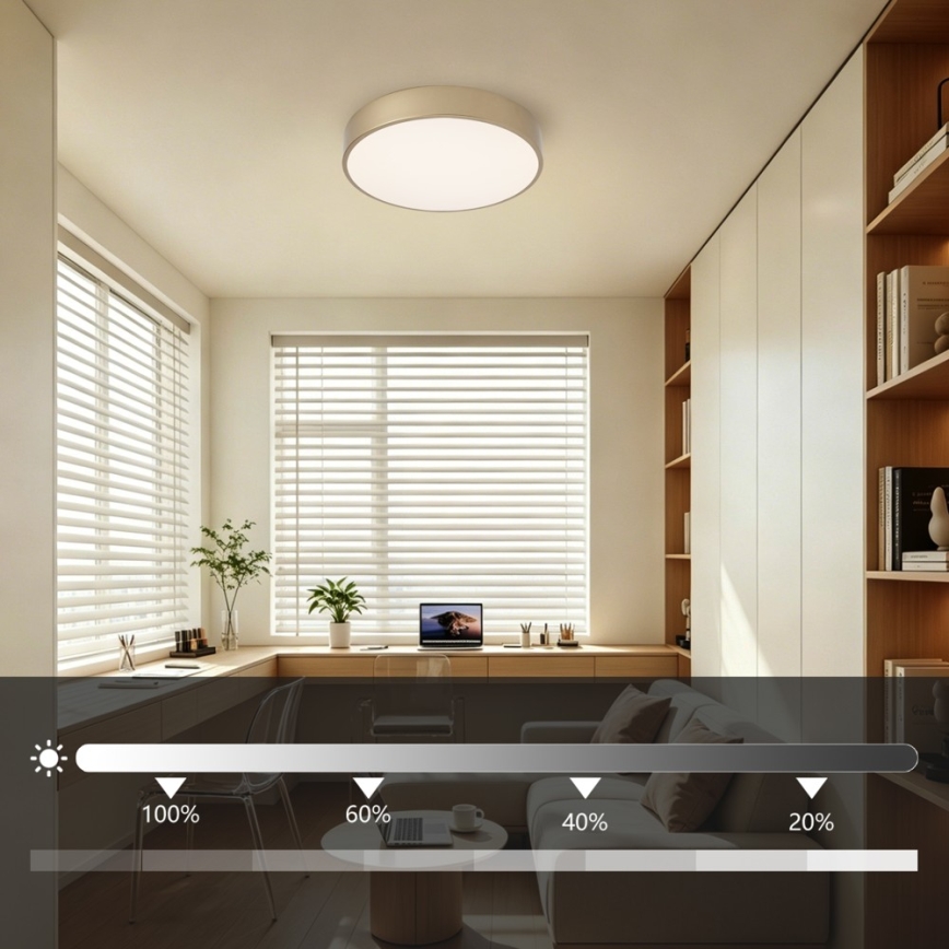 BRILAGI - LED dimbar taklampa POOL LED/36W/230V 3000-6000K Ø 30 cm guld + fjärrkontroll