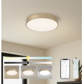 BRILAGI - dimbar LED-taklampa POOL SMART LED/48W/230V 3000-6000K Ø 40 cm Wi-Fi Tuya guld + fjärrkontroll