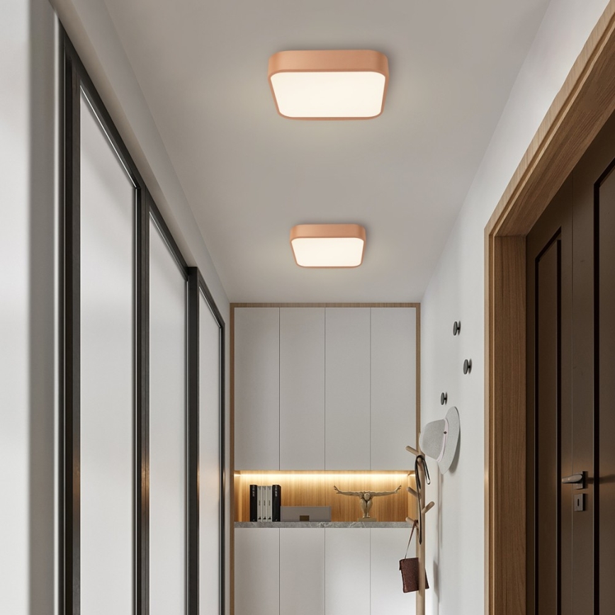 BRILAGI - LED-dimbart takarmatur POOL SQUARE LED/36W/230V 3000-6000K 40x40 cm bronsfärgad + fjärrkontroll