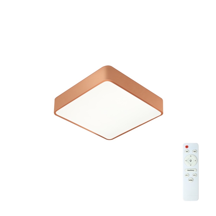 BRILAGI - LED-dimbart takarmatur POOL SQUARE LED/36W/230V 3000-6000K 40x40 cm bronsfärgad + fjärrkontroll