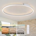 Brilagi - Dimbar LED-taklampa PORTOFINO LED/85W/230V 3000–6000K Ø 120 cm silver + fjärrkontroll