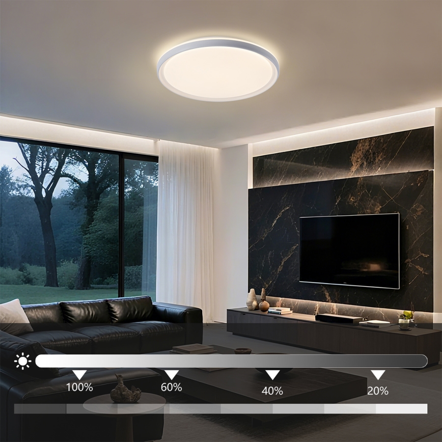 Brilagi - LED dimbar taklampa RIVO LED/72W/230V 3000-6000K vit Ø 50 cm + fjärrkontroll