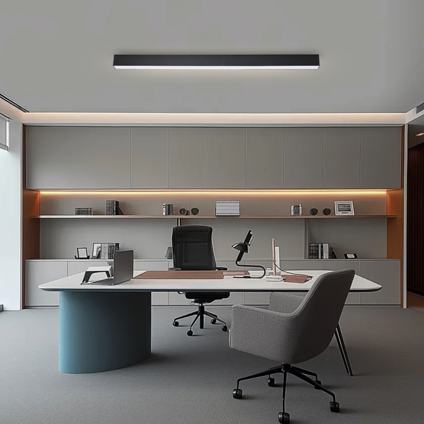 Brilagi - LED-dimbart takarmatur SLEEKLINE SMART LED/40W/230V 3000-6000K Wi-Fi Tuya svart + fjärrkontroll