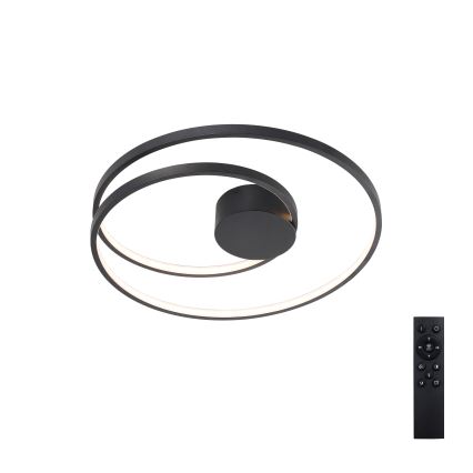 Brilagi - Dimbart takarmatur TWISTER LED/48W/230V 3000-6000K Ø 50 cm svart + fjärrkontroll