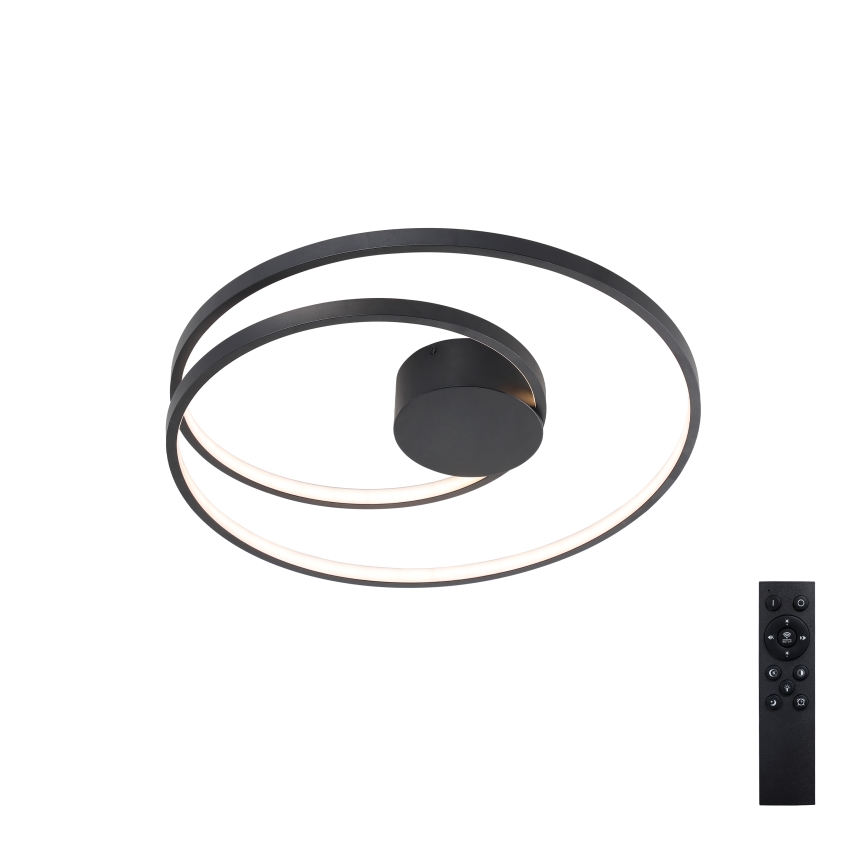 Brilagi - Dimbart takarmatur TWISTER LED/48W/230V 3000-6000K Ø 50 cm svart + fjärrkontroll