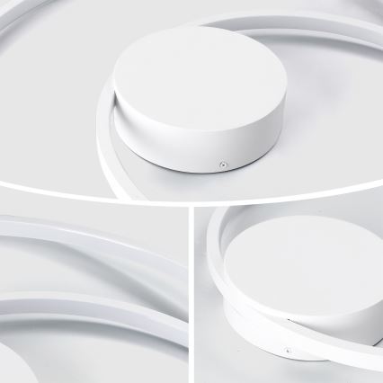 Brilagi - LED dimmbar taklampa TWISTER LED/48W/230V 3000-6000K Ø 50 cm vit + fjärrkontroll