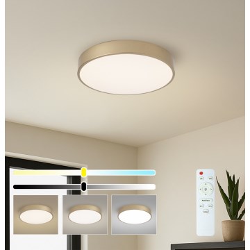 BRILAGI - dimbar LED-takplafond POOL LED/48W/230V 3000-6000K Ø 40 cm, guld, inklusive fjärrkontroll
