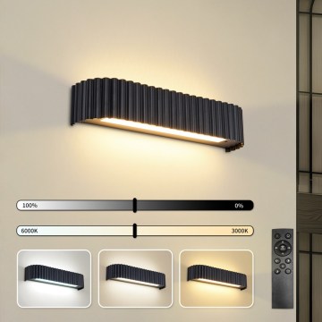 BRILAGI - Dimbar LED-väggarmatur FALCON MODERN LED/14W/230V 3000-6000K 40 cm svart + fjärrkontroll