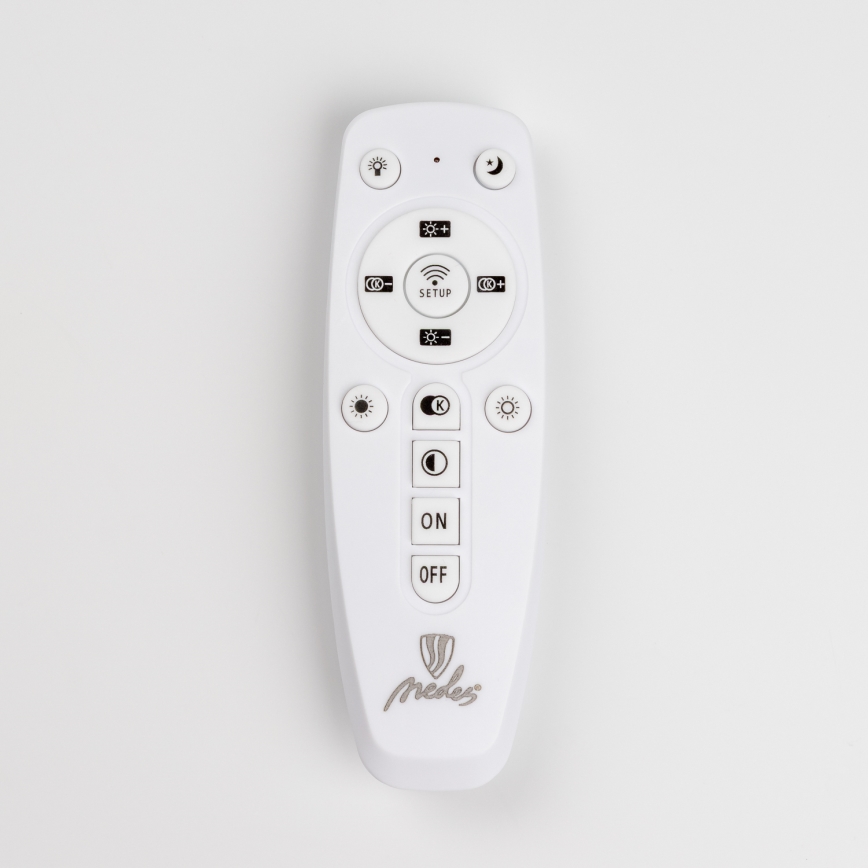 Brilagi - Dimbar LED ytmonterad ljuskrona ORBITS LED/40W/230V 3000-6500K svart + fjärrkontroll