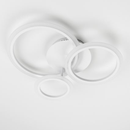 Brilagi - Dimbar LED ytmonterad ljuskrona ORBITS LED/40W/230V 3000-6500K vit + fjärrkontroll