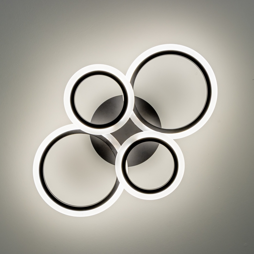 Brilagi - Dimbar LED ytmonterad ljuskrona ORBITS LED/50W/230V 3000-6500K + fjärrkontroll