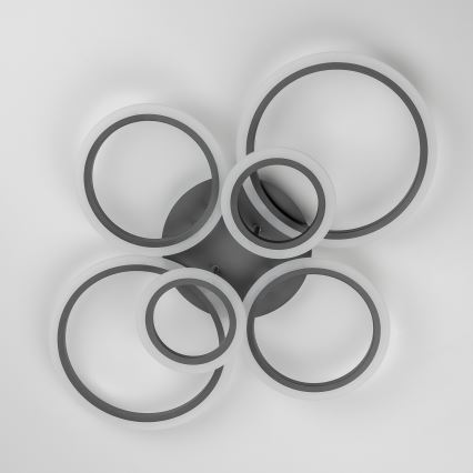 Brilagi - Dimbar LED ytmonterad ljuskrona ORBITS LED/85W/230V 3000-6500K antracit + fjärrkontroll