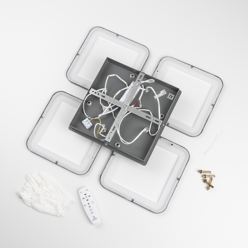 Brilagi - Dimbar LED ytmonterad ljuskrona SQUARED LED/85W/230V 3000-6500K + fjärrkontroll