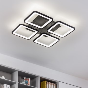 Brilagi - Dimbar LED ytmonterad ljuskrona SQUARED LED/85W/230V 3000-6500K + fjärrkontroll