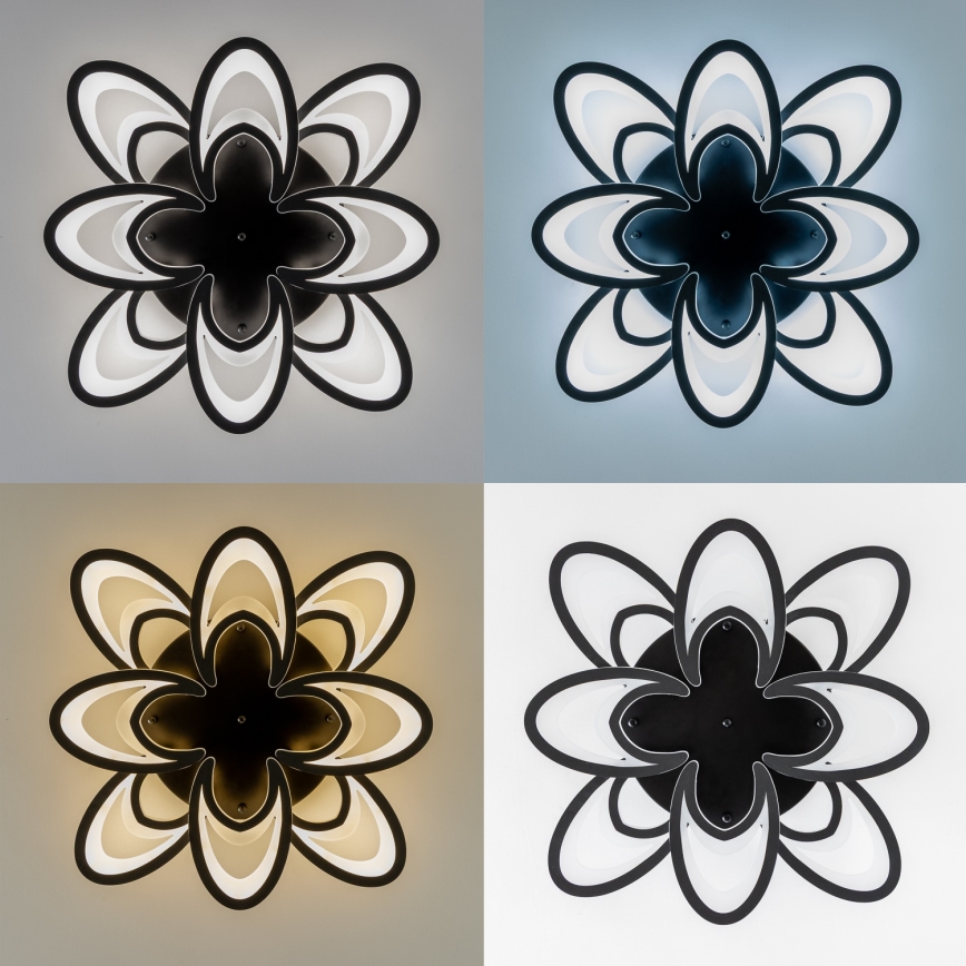 Brilagi - Dimbar LED ytmonterad ljuskrona TWIST LED/125W/230V 3000-6500K + fjärrkontroll