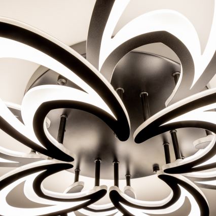 Brilagi - Dimbar LED ytmonterad ljuskrona TWIST LED/125W/230V 3000-6500K + fjärrkontroll