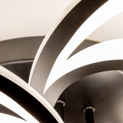 Brilagi - Dimbar LED ytmonterad ljuskrona TWIST LED/125W/230V 3000-6500K + fjärrkontroll