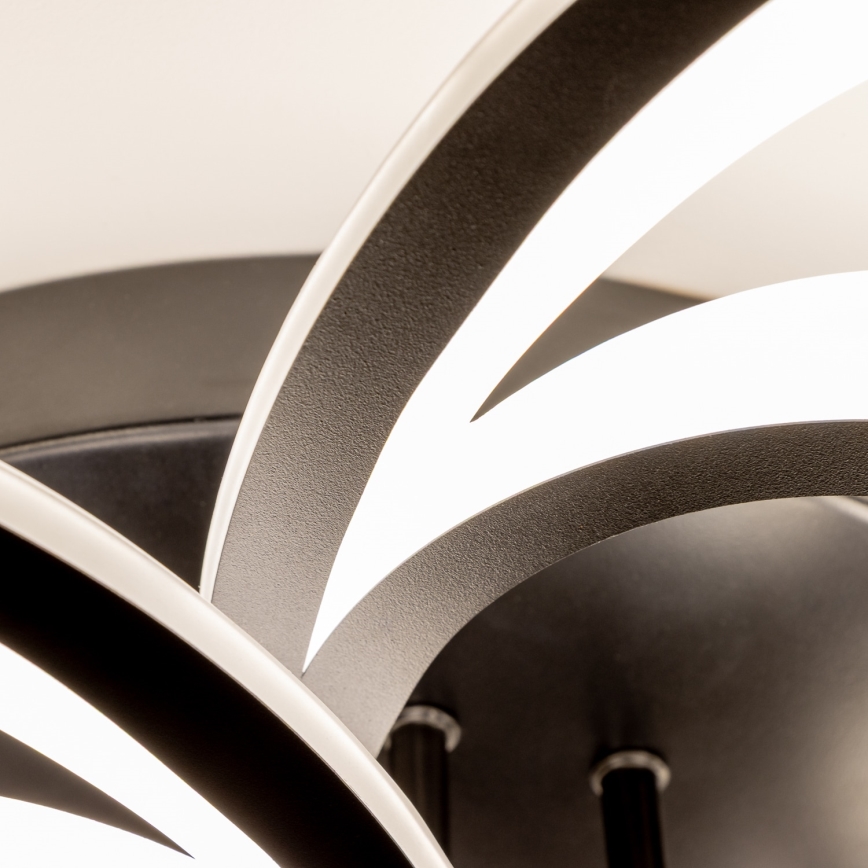 Brilagi - Dimbar LED ytmonterad ljuskrona TWIST LED/125W/230V 3000-6500K + fjärrkontroll