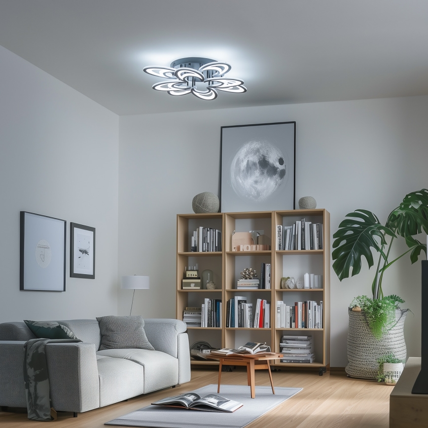Brilagi - Dimbar LED ytmonterad ljuskrona TWIST LED/125W/230V 3000-6500K + fjärrkontroll