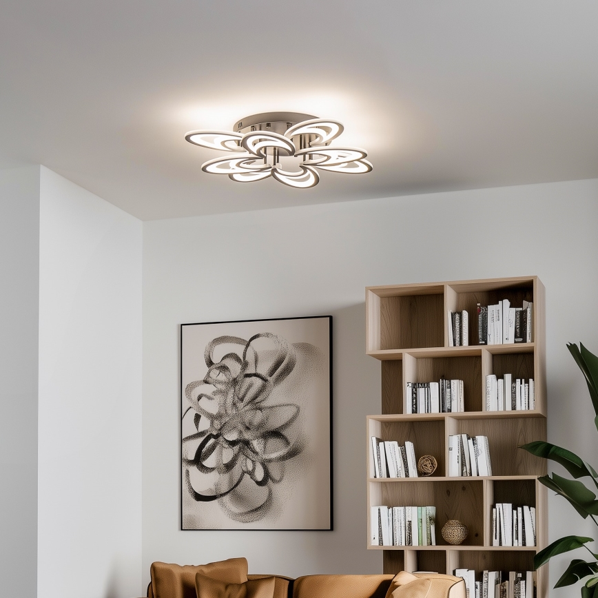 Brilagi - Dimbar LED ytmonterad ljuskrona TWIST LED/125W/230V 3000-6500K + fjärrkontroll