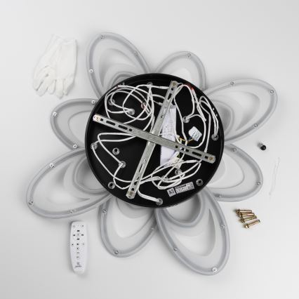 Brilagi - Dimbar LED ytmonterad ljuskrona TWIST LED/125W/230V 3000-6500K + fjärrkontroll