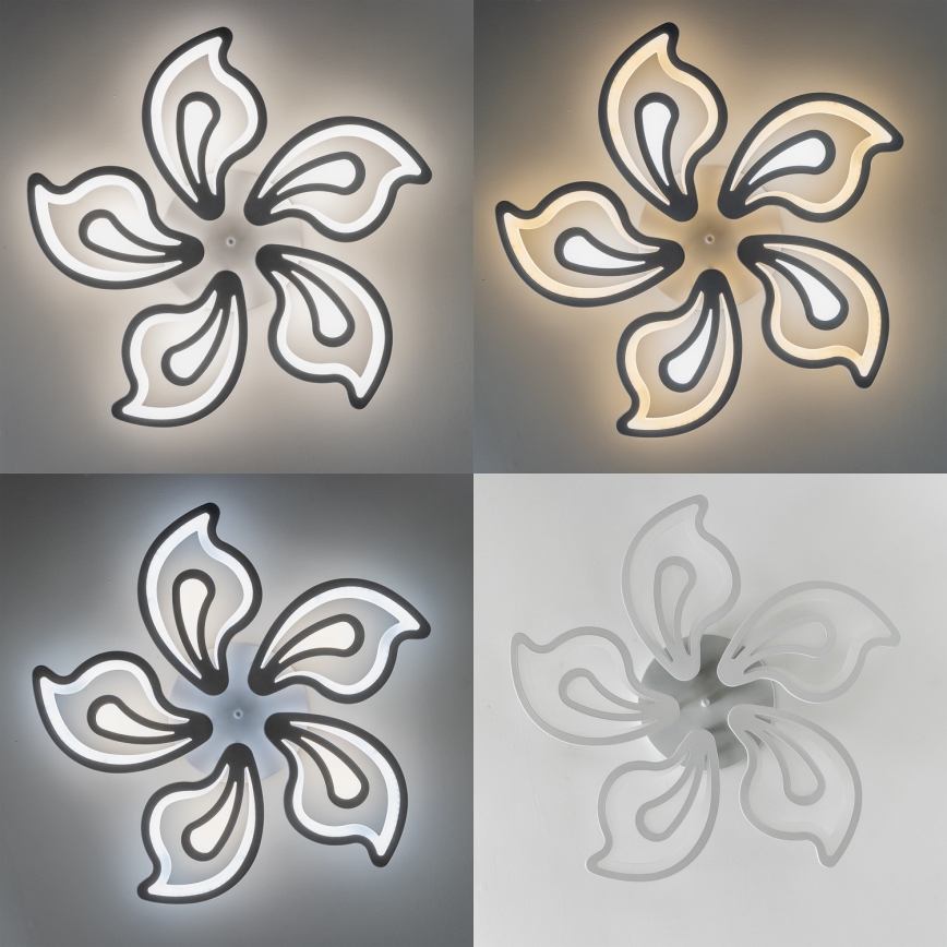 Brilagi - Dimbar LED ytmonterad ljuskrona TWIST LED/125W/230V 3000-6500K + fjärrkontroll